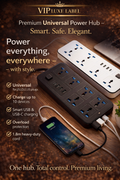 Premium Universal Power Hub – Smart. Safe. Elegant.