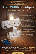Smart Wall Outlet Adapter – One Plug, Total Control