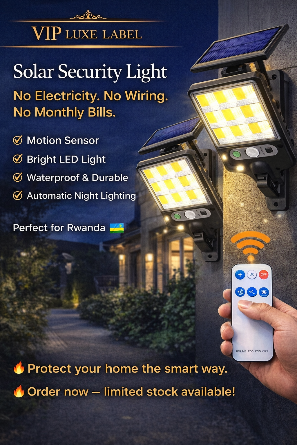 Solar Sensor Street Light (2500W)