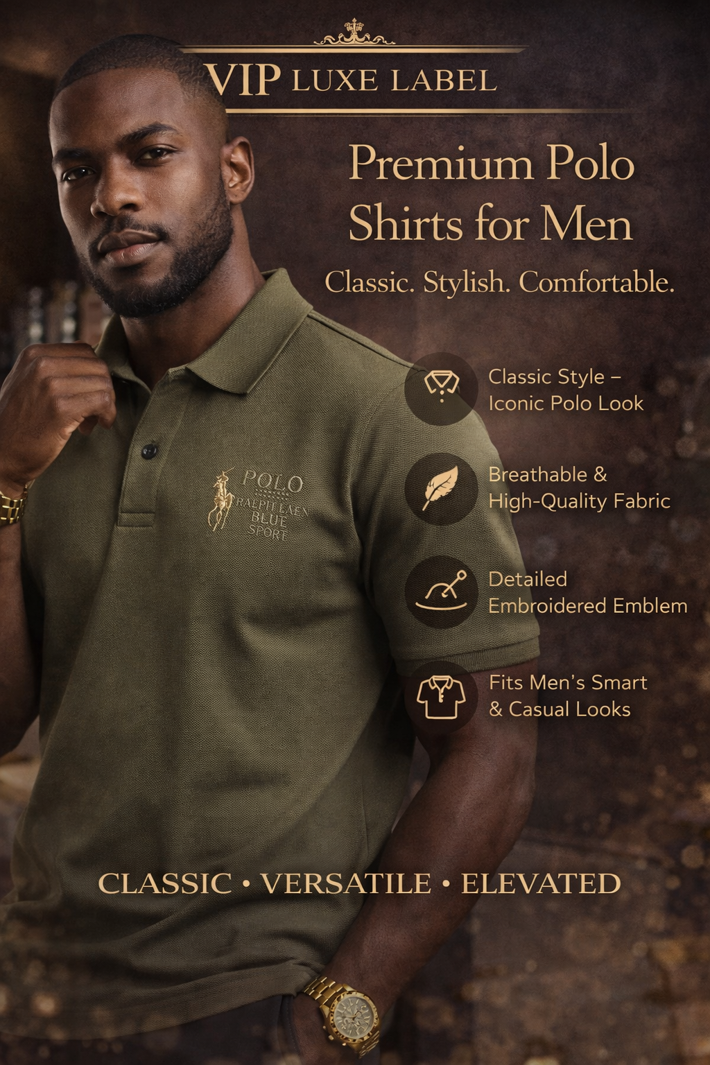 Men’s Premium Polo Shirt – Short Sleeve